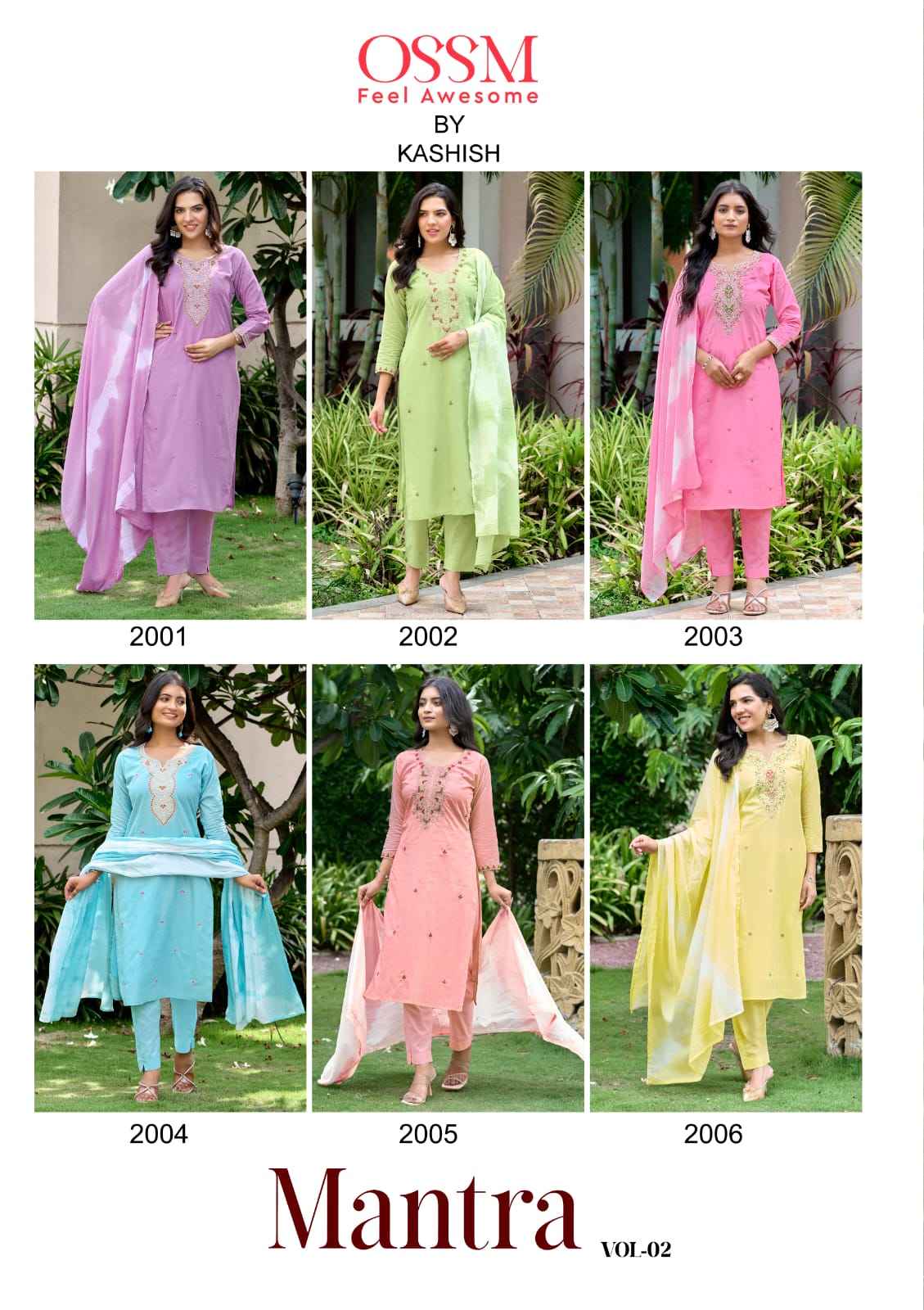Ossm Mantra Vol 2 Cotton Kurti Combo 6 pcs Catalogue