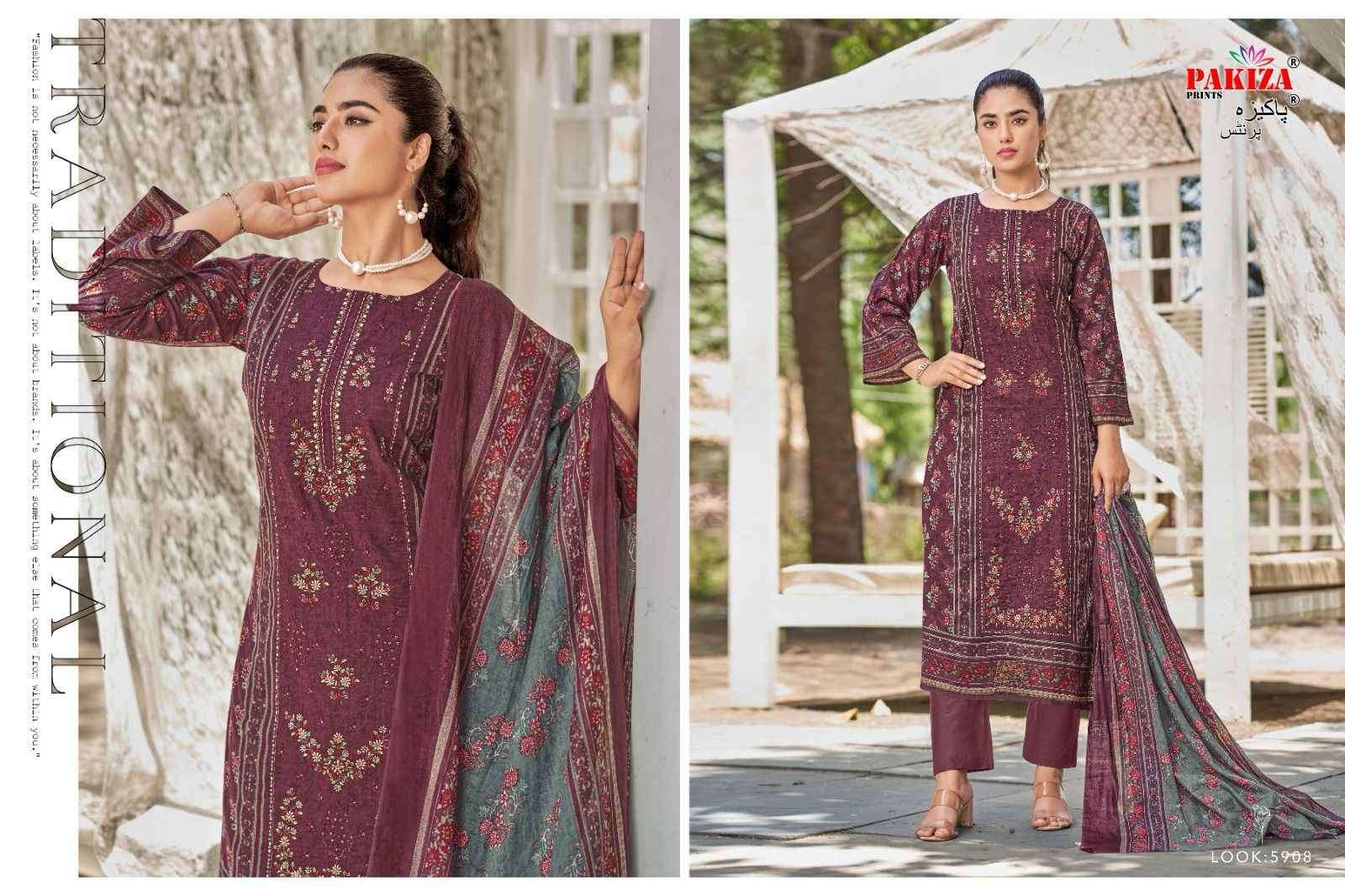 Pakiza Prints Firdaus Vol 59 Lawn Dress Material 10 pcs Catalogue