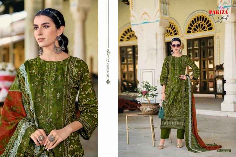 Pakiza Prints Khusboo Vol 57 Lawn Dress Material 10 pcs Catalogue