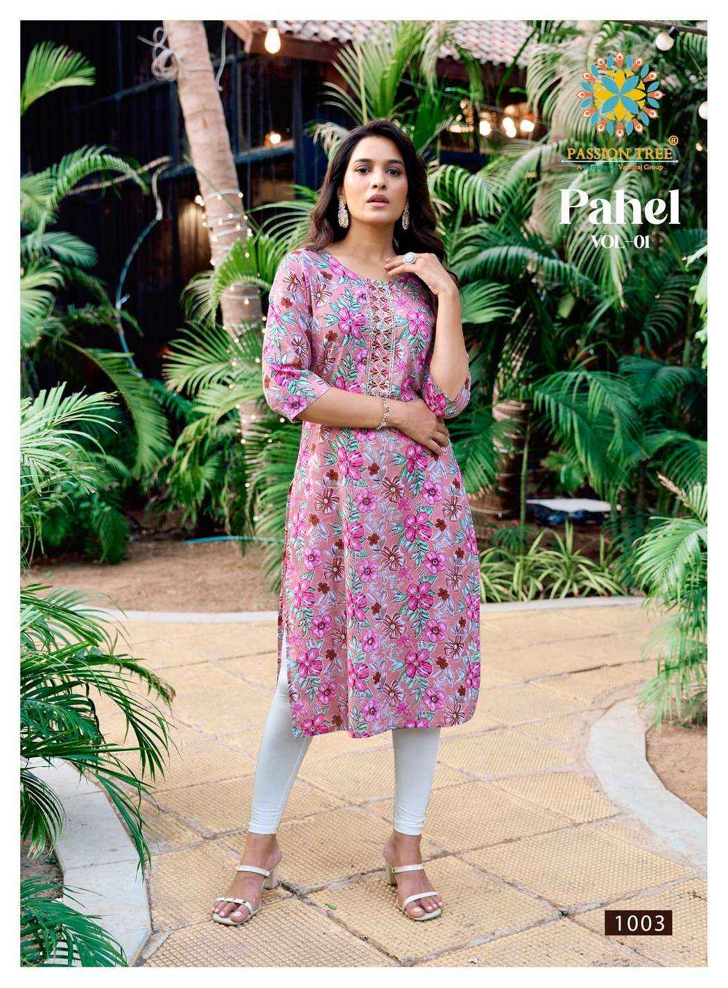 Passion Tree Pahel Vol 1 Cotton Kurti 7 pcs Catalogue