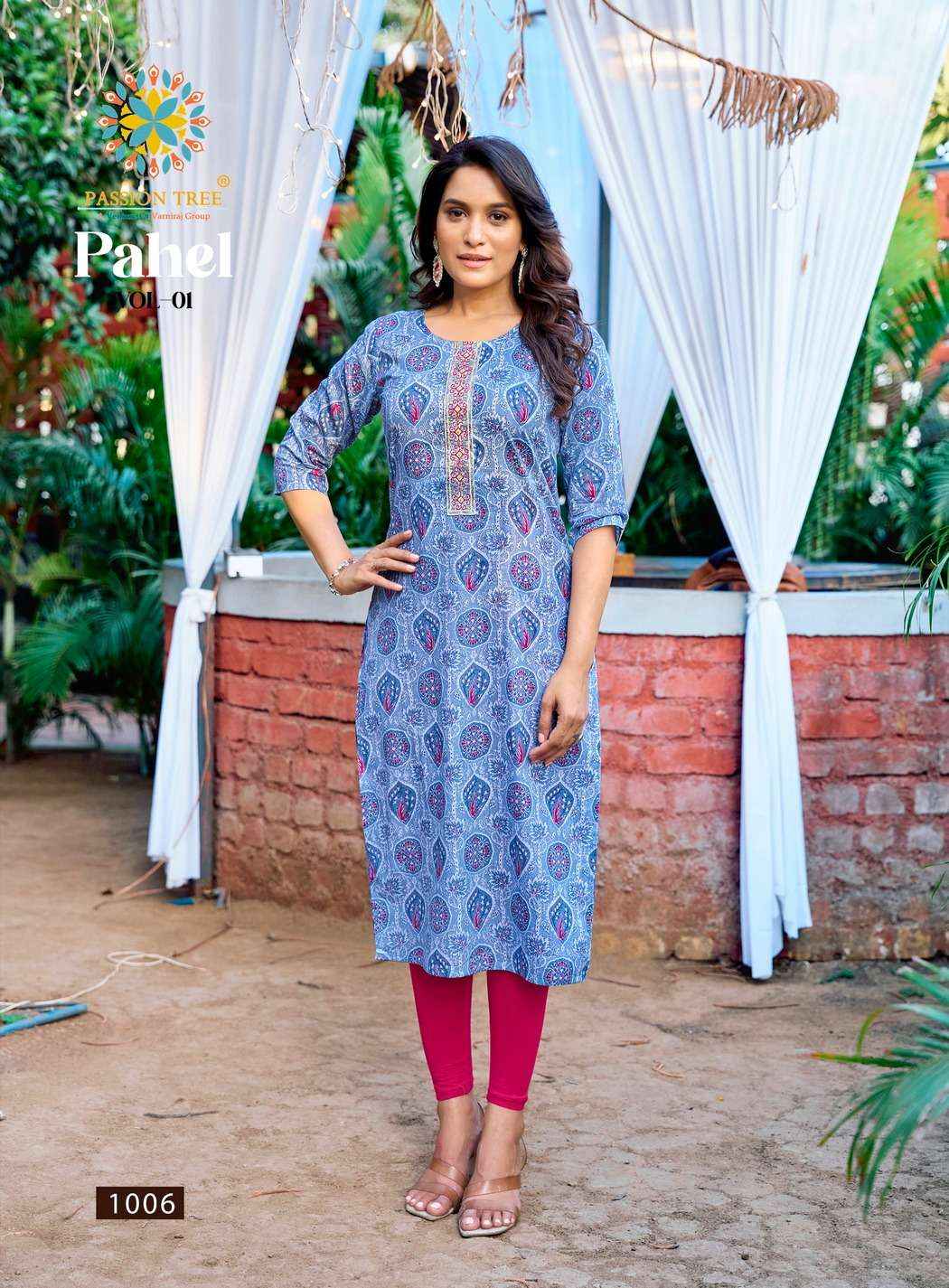 Passion Tree Pahel Vol 1 Cotton Kurti 7 pcs Catalogue