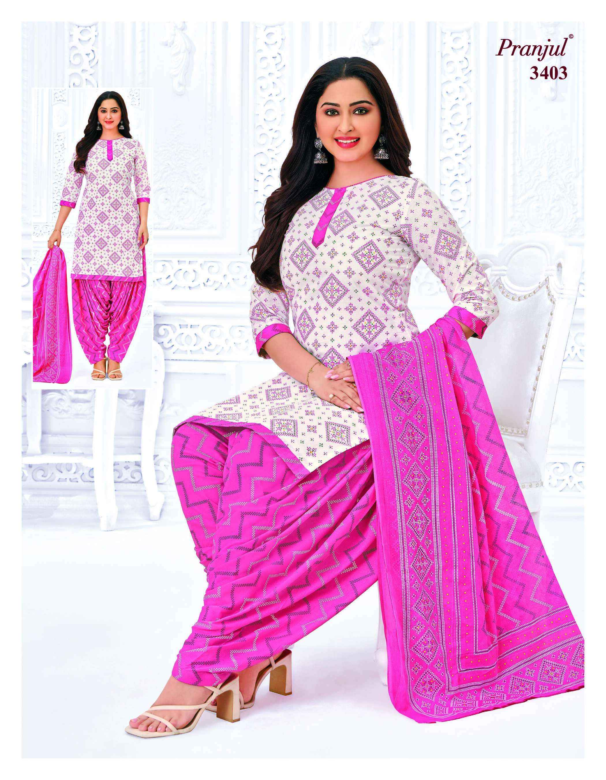 Pranjul Priyanshi Vol 34 Cotton Dress Material 36 pcs Catalogue