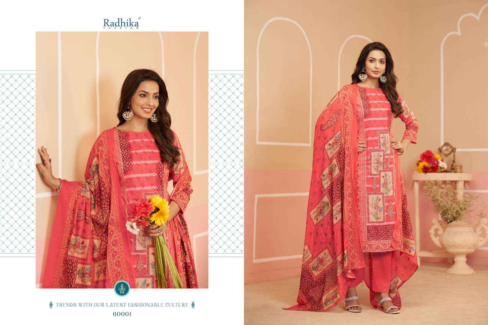 Radhika Fashion Azara Avnee Vol 2 Lawn Cotton Dress Material 4 pcs Catalogue