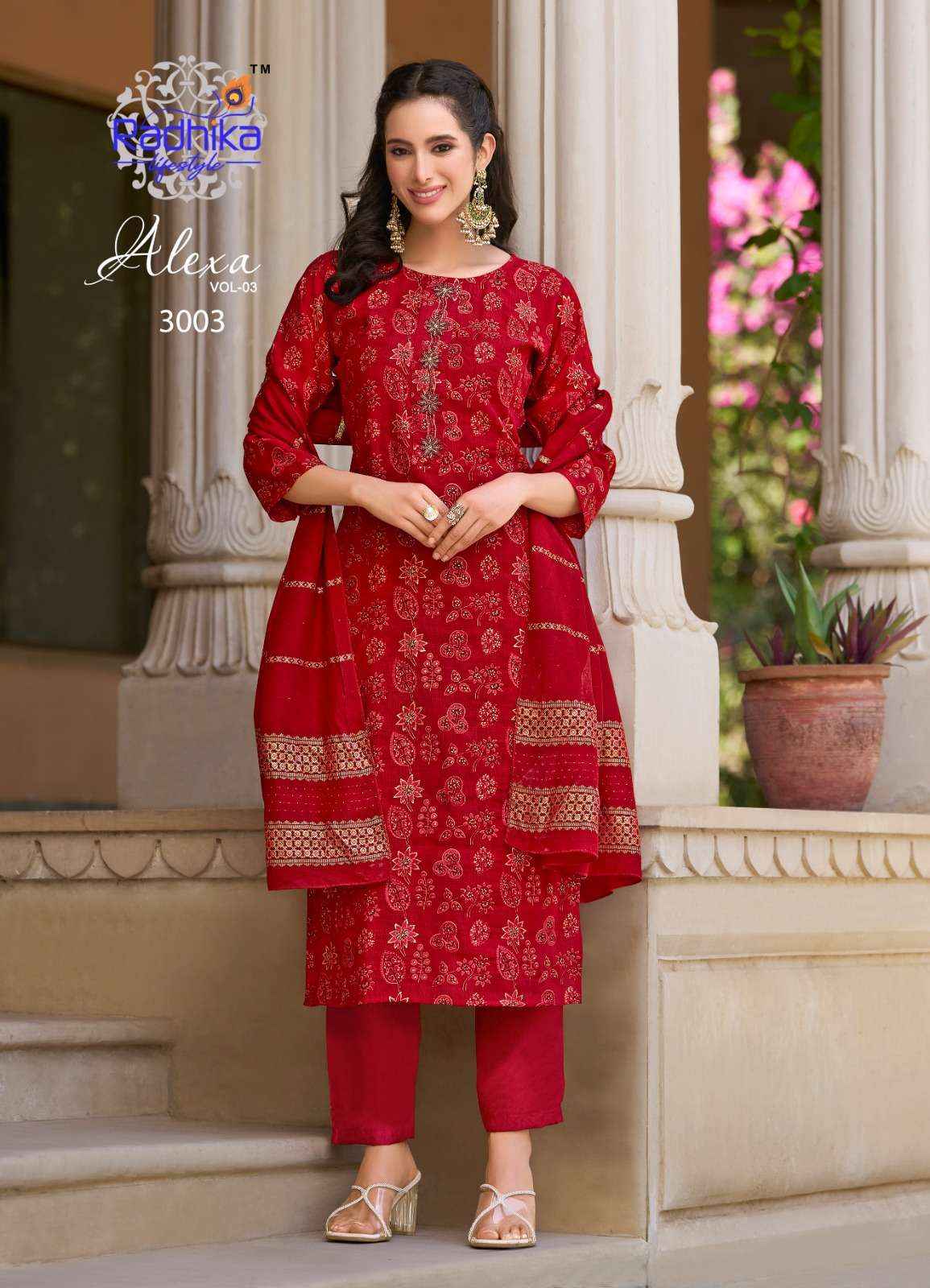 Radhika Lifestyle Alexa Vol 3 Silk Kurti Combo 6 pcs Catalogue