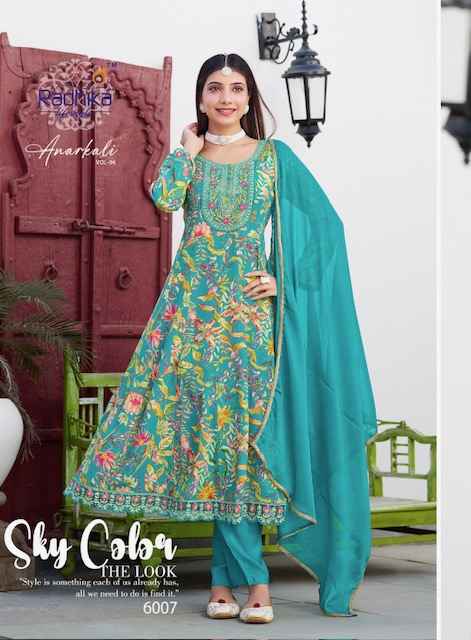 Radhika Lifestyle Anarkali Vol 6 Rayon Kurti Combo 7 Pc Catalog