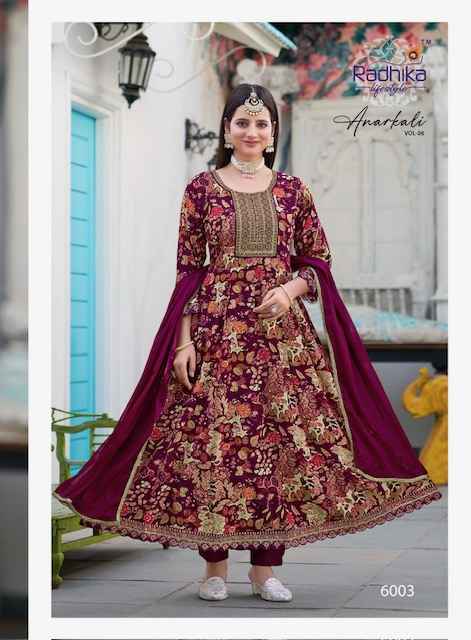 Radhika Lifestyle Anarkali Vol 6 Rayon Kurti Combo 7 Pc Catalog