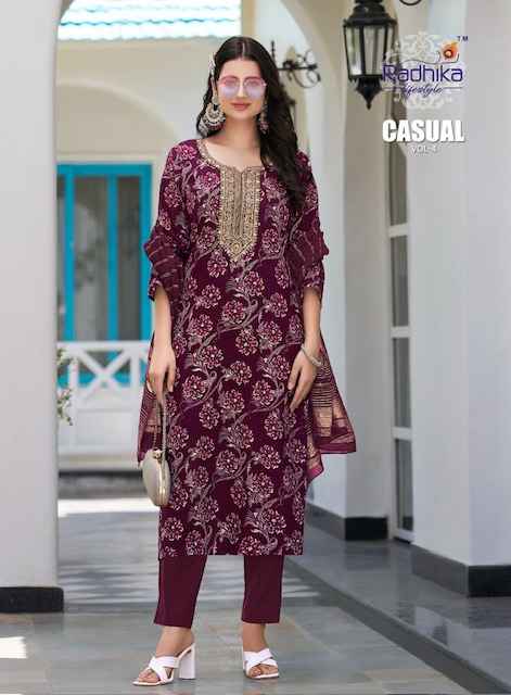 Radhika Lifestyle Casual Vol 4 Rayon Kurti Combo 6 pcs Catalogue