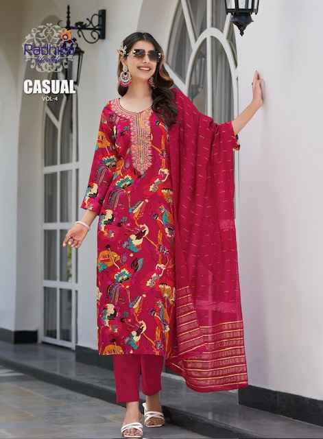 Radhika Lifestyle Casual Vol 4 Rayon Kurti Combo 6 pcs Catalogue