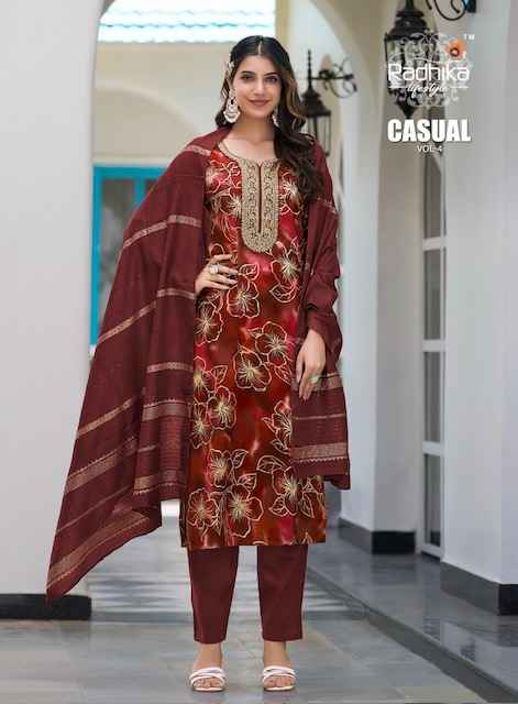 Radhika Lifestyle Casual Vol 4 Rayon Kurti Combo 6 pcs Catalogue