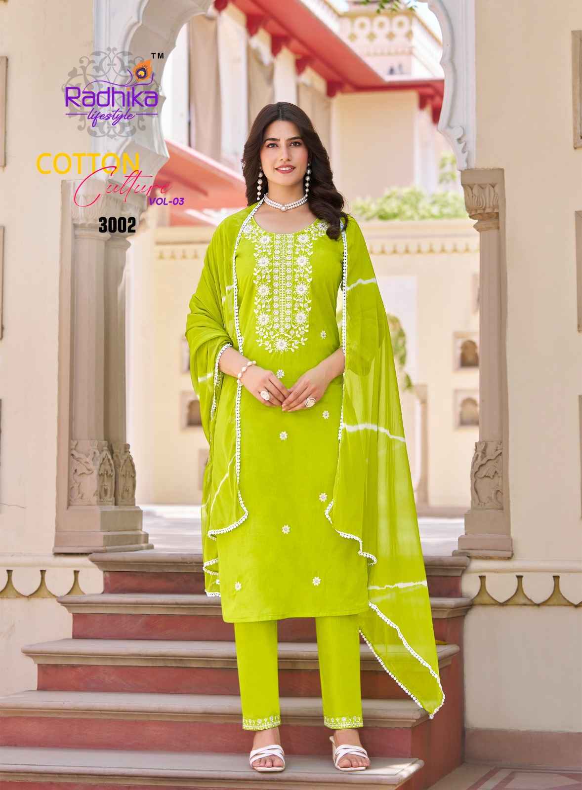 Radhika Lifestyle Cotton Culture Vol 3 Cotton Kurti Combo 6 pcs Cataloge