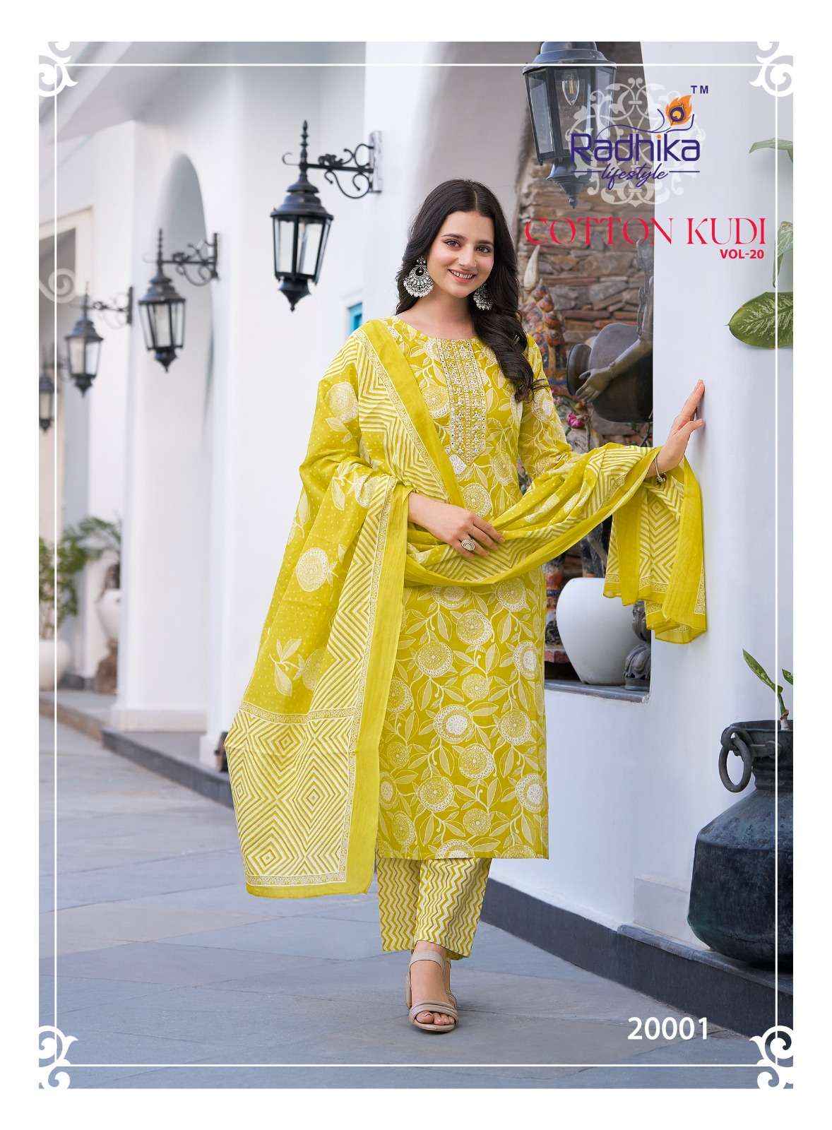 Radhika Lifestyle Cotton Kudi Vol 20 Cotton Kurti Combo 8 pcs Catalogue