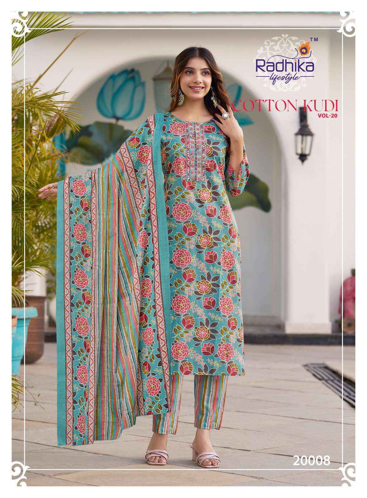 Radhika Lifestyle Cotton Kudi Vol 20 Cotton Kurti Combo 8 pcs Catalogue