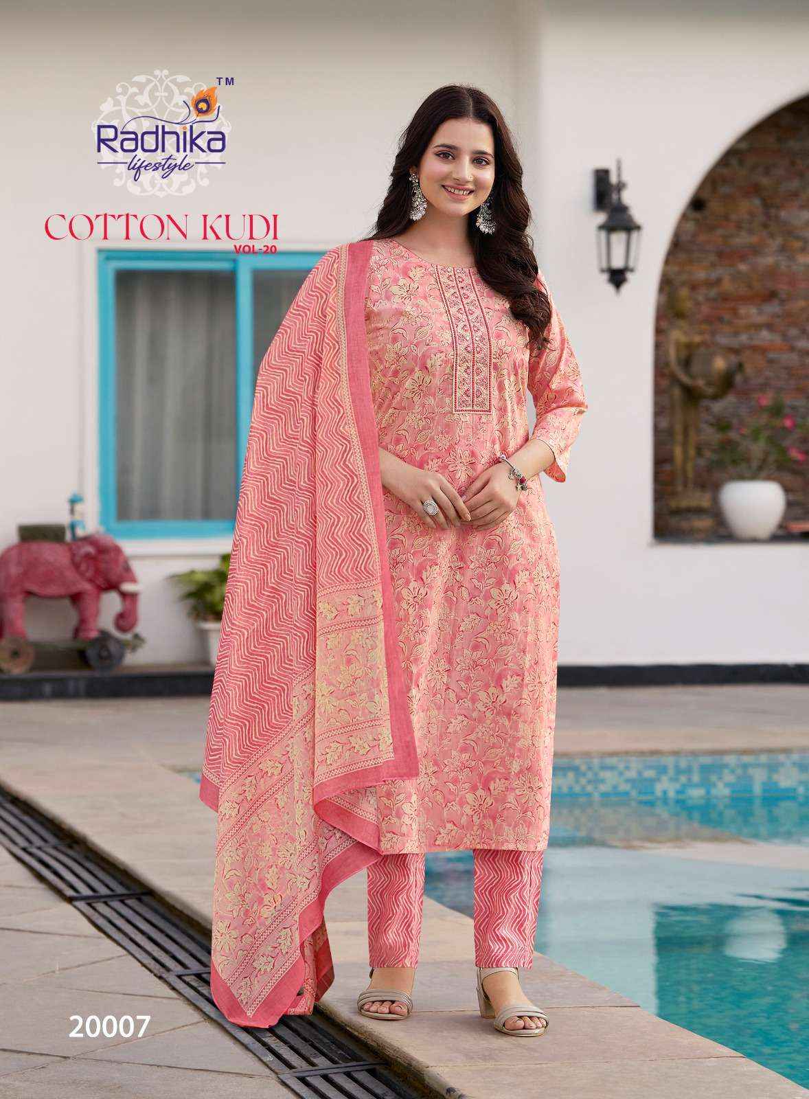 Radhika Lifestyle Cotton Kudi Vol 20 Cotton Kurti Combo 8 pcs Catalogue