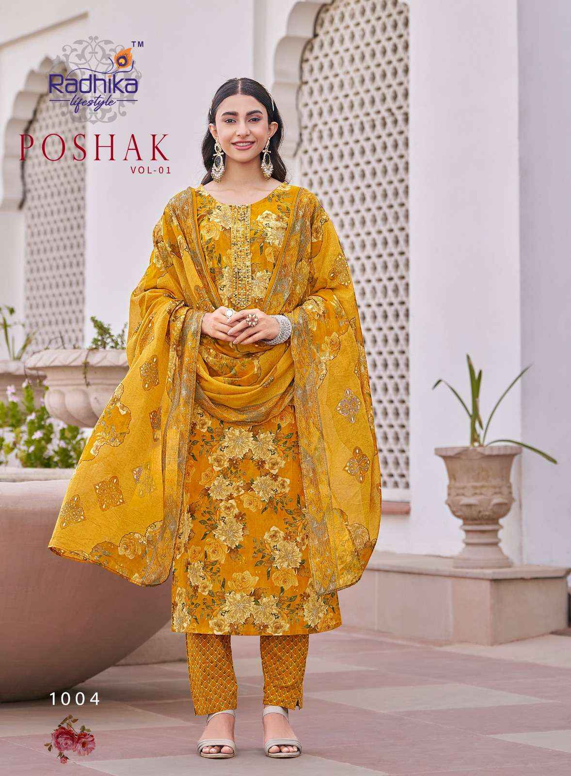 Radhika Lifestyle Poshak Vol 1 Cotton Kurti Combo 8 pcs Catalogue