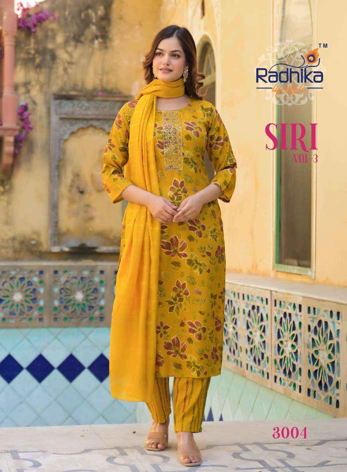 Radhika Lifestyle Siri Vol 3 Rayon Kurti Combo 8 pcs Catalogue
