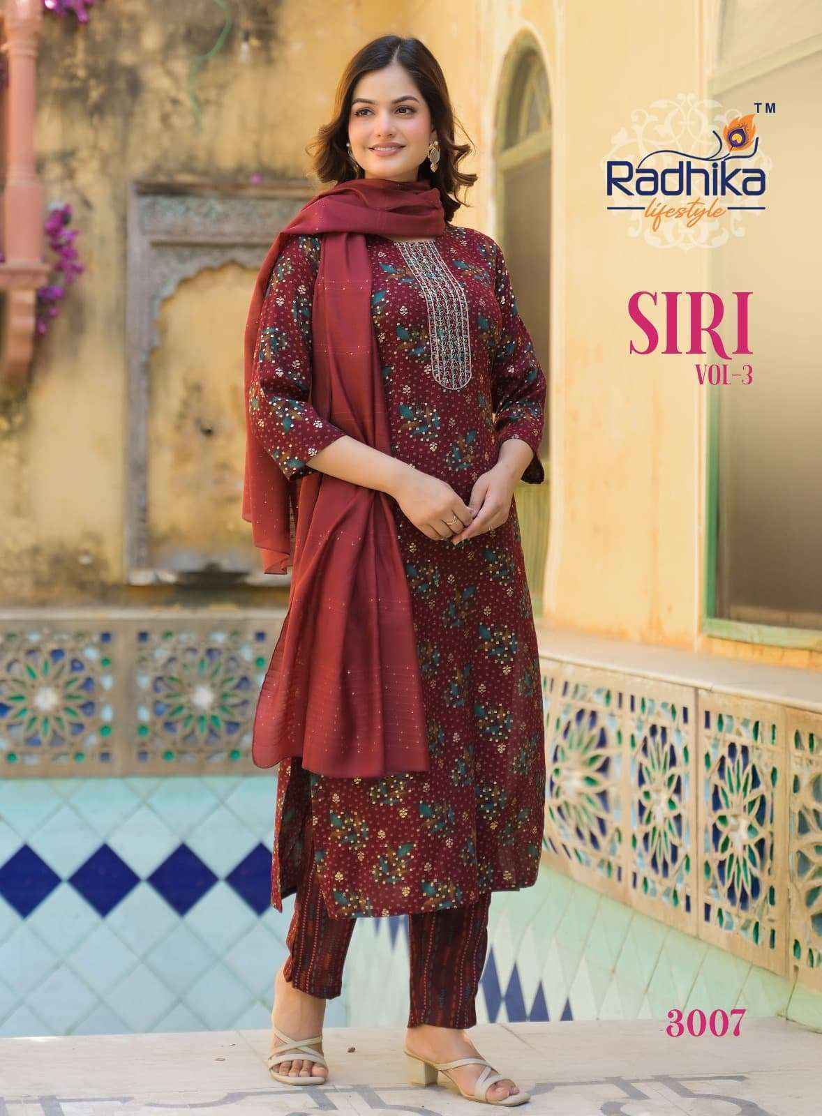 Radhika Lifestyle Siri Vol 3 Rayon Kurti Combo 8 pcs Catalogue