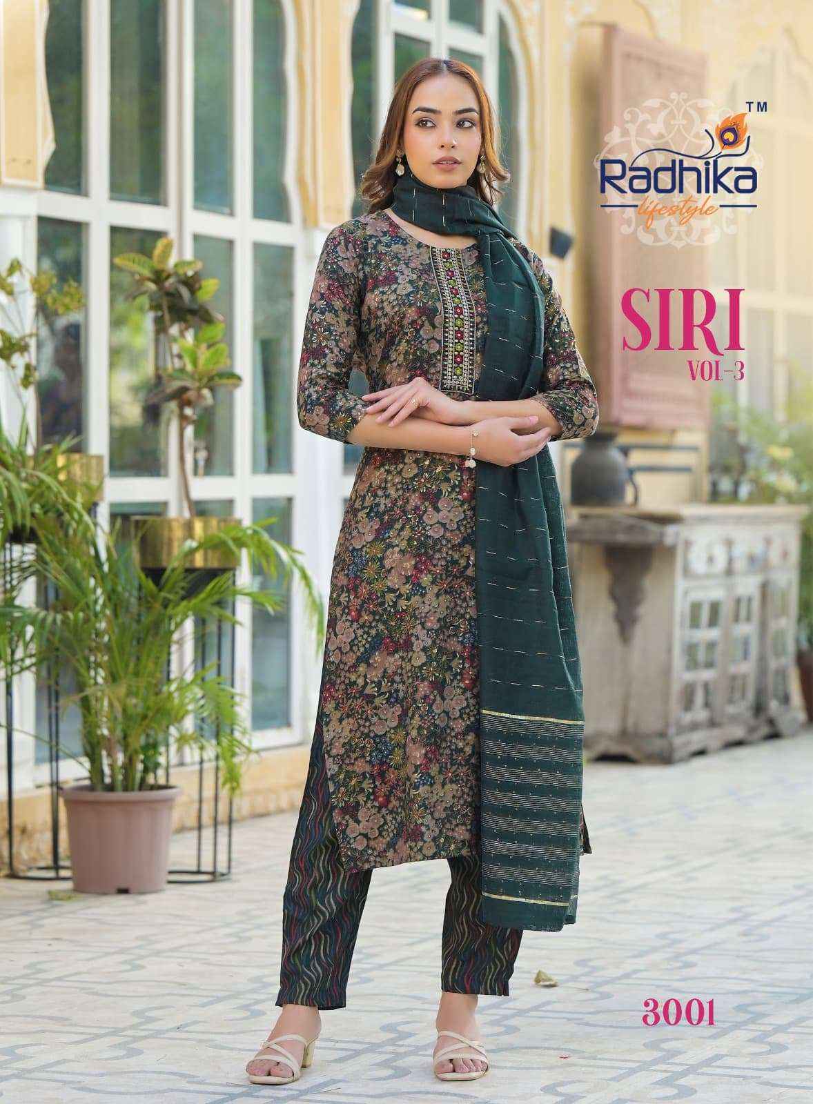 Radhika Lifestyle Siri Vol 3 Rayon Kurti Combo 8 pcs Catalogue