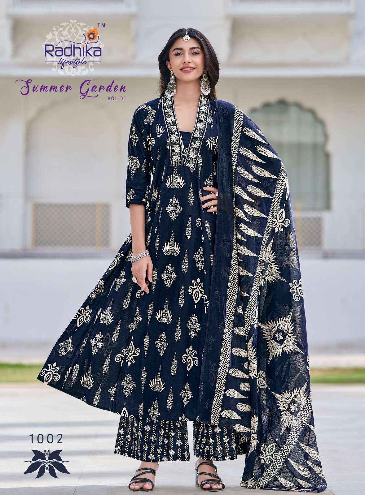 Radhika Lifestyle Summer Garden Vol 1 Cotton Kurti Combo 8 pcs Catalogue