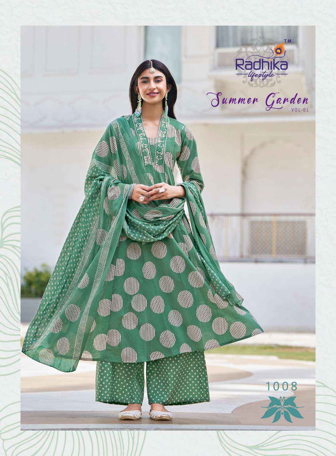 Radhika Lifestyle Summer Garden Vol 1 Cotton Kurti Combo 8 pcs Catalogue