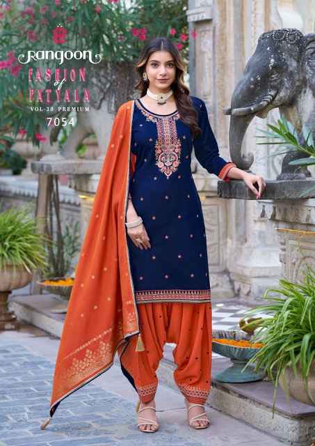 Rangoon Fashion Of Patiyala Vol 38 Jam Silk Kurti Combo 6 pcs Catalogue