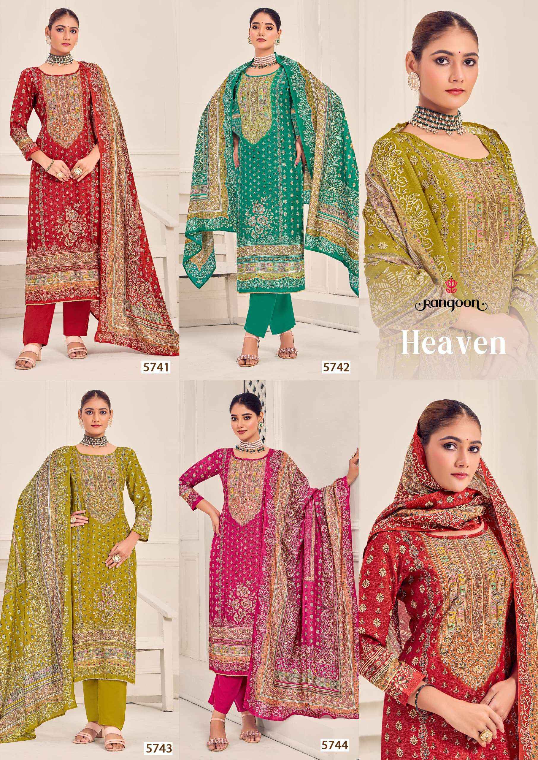 Rangoon Heaven Musline Kurti Combo 4 pcs Catalogue
