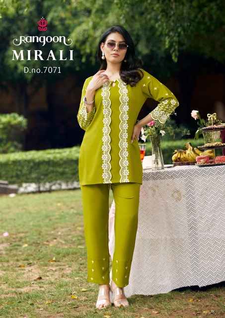 Rangoon Mirali Viscose Rayon Co Ord Set 4 pcs Catalogue