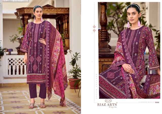 Riaz Arts Chevron Cotton Dress Material 8 pcs Catalogue