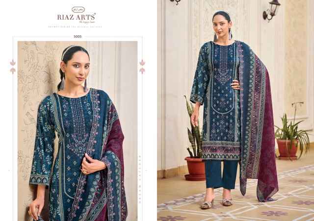 Riaz Arts Chevron Cotton Dress Material 8 pcs Catalogue