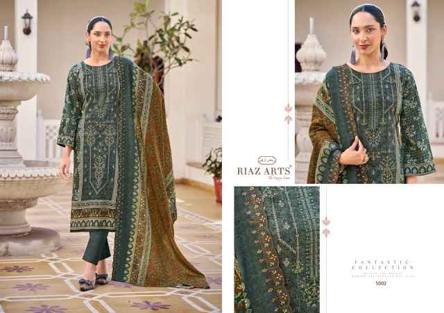 Riaz Arts Chevron Cotton Dress Material 8 pcs Catalogue