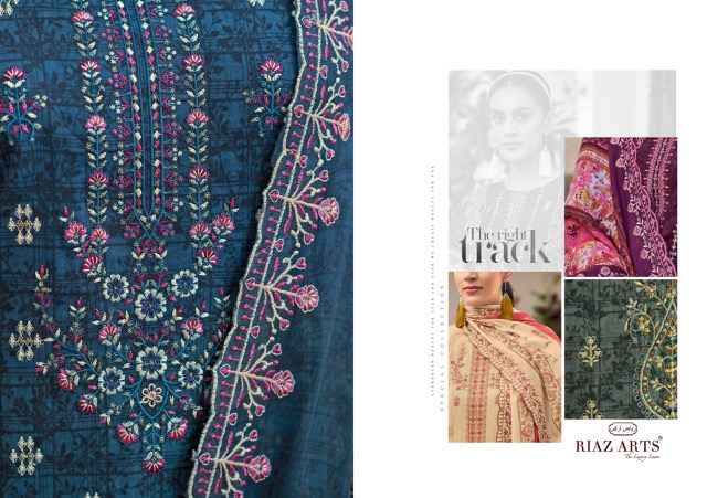 Riaz Arts Chevron Cotton Dress Material 8 pcs Catalogue