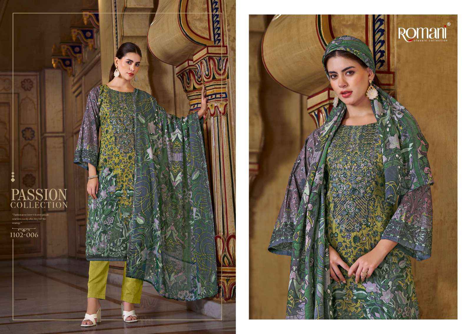 Romani Aarzu Vol 18 Cotton Dress Material 8 pcs Catalogue