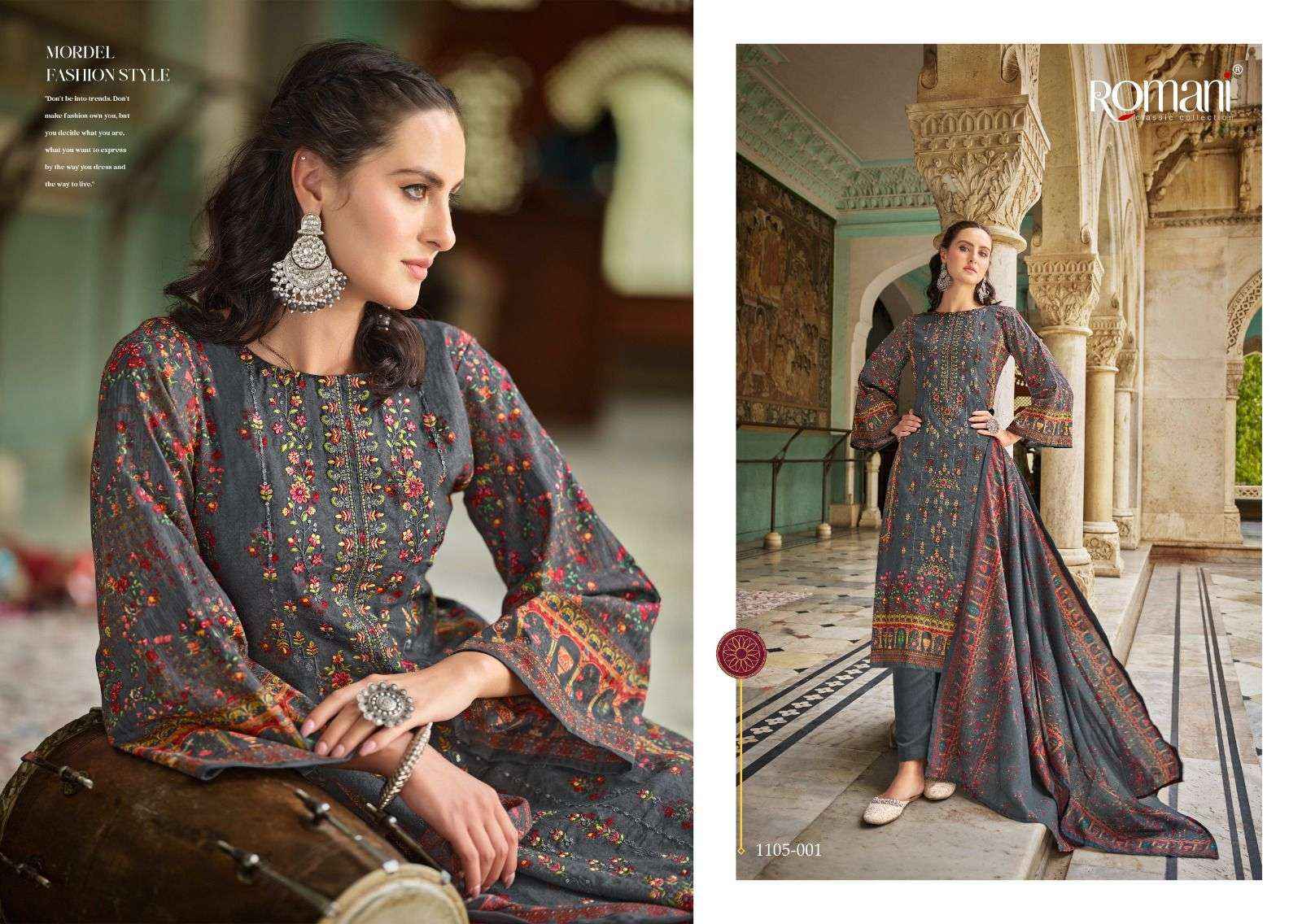 Romani Bin Kareem Cotton Dress Material 8 pcs Catalogue