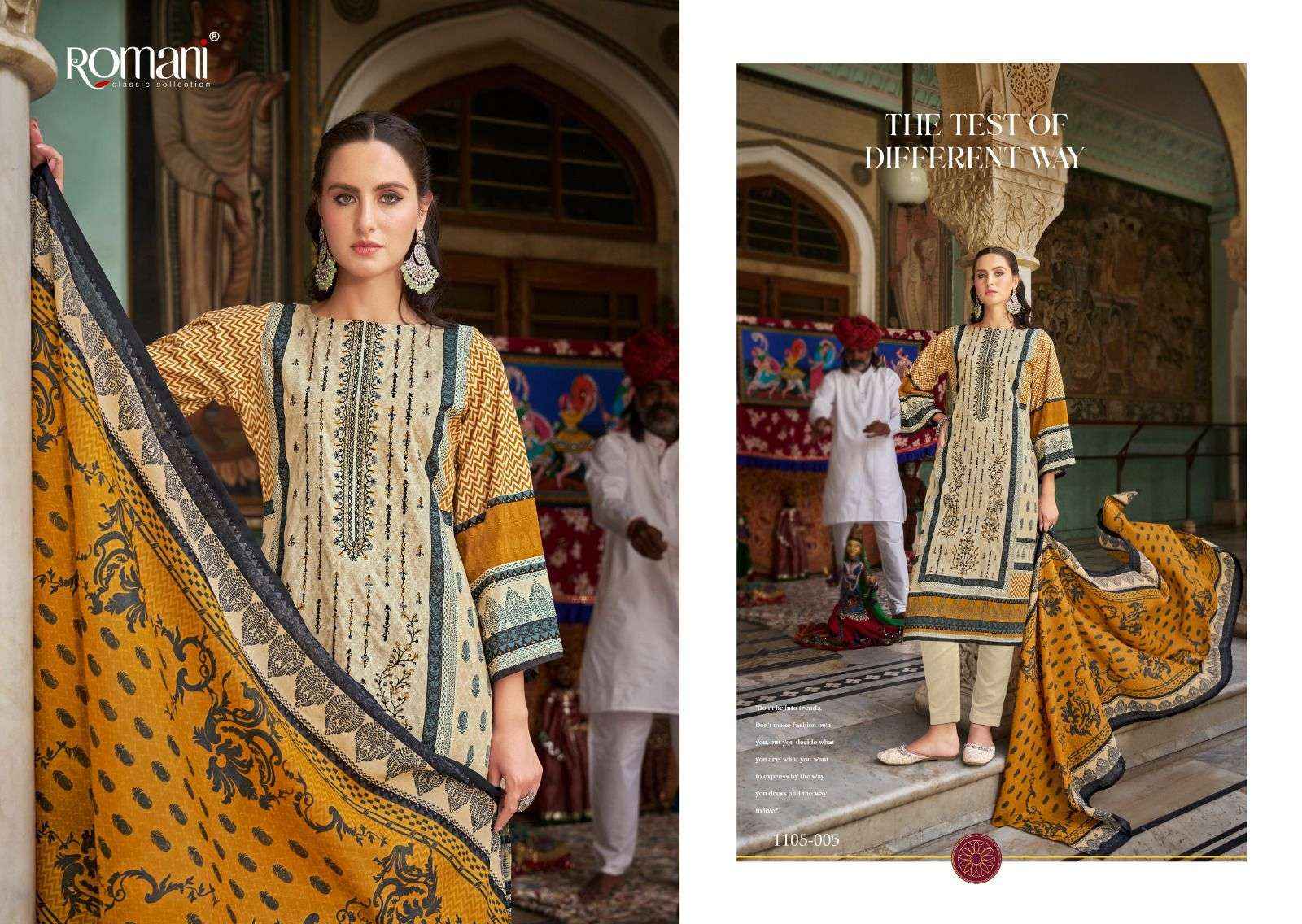 Romani Bin Kareem Cotton Dress Material 8 pcs Catalogue