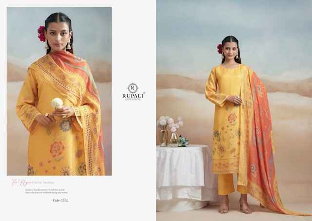 Rupali Fashion Nazarana Viscouse Dress Material 4 pcs Catalogue