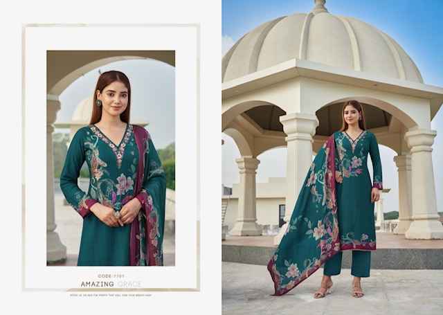 Rupali Fashion Raahi Vol 3 Musline Dress Material 5 pcs Catalogue