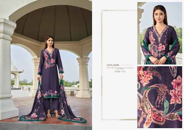 Rupali Fashion Raahi Vol 3 Musline Dress Material 5 pcs Catalogue