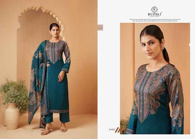 Rupali Fashion Raziya Jam Satin Dress Material 4 pcs Catalogue