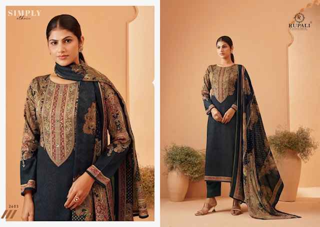 Rupali Fashion Raziya Jam Satin Dress Material 4 pcs Catalogue