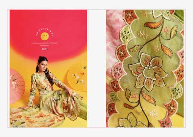 Rupali Fashion Satrangi Jam Satin Dress Material 6 pcs Catalogue