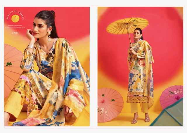 Rupali Fashion Satrangi Jam Satin Dress Material 6 pcs Catalogue