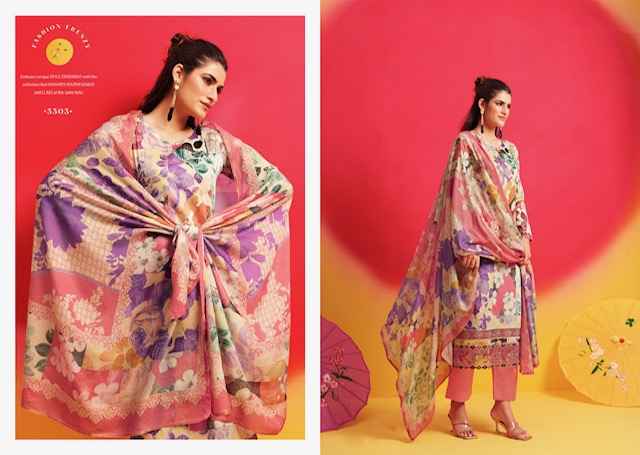 Rupali Fashion Satrangi Jam Satin Dress Material 6 pcs Catalogue