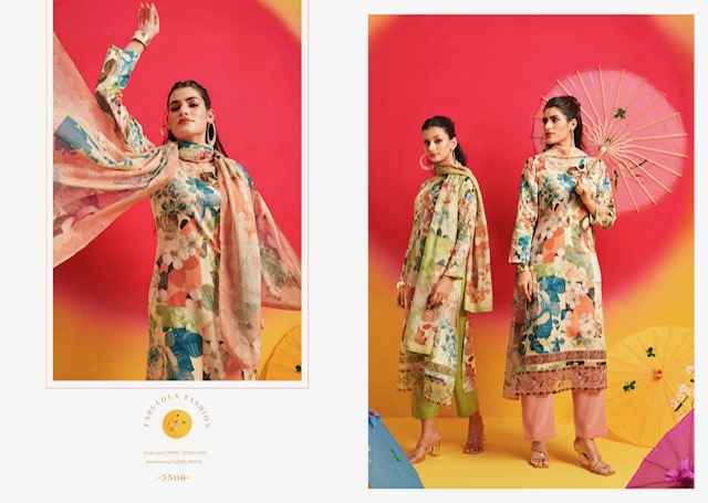 Rupali Fashion Satrangi Jam Satin Dress Material 6 pcs Catalogue