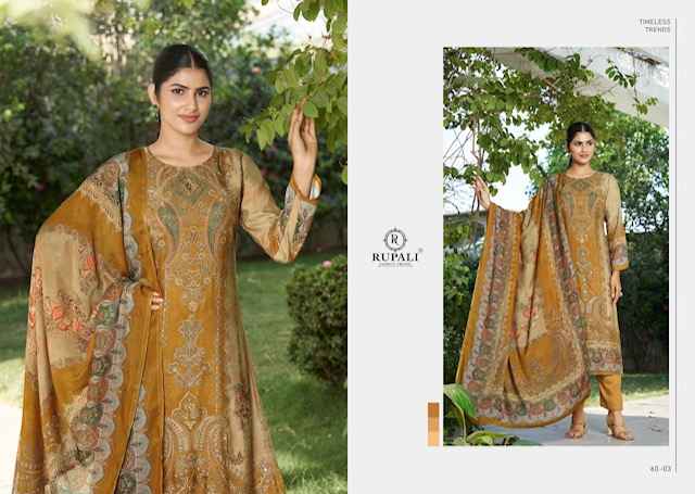 Rupali Fashion Shalika Viscouse Dress Material 4 pcs Catalogue