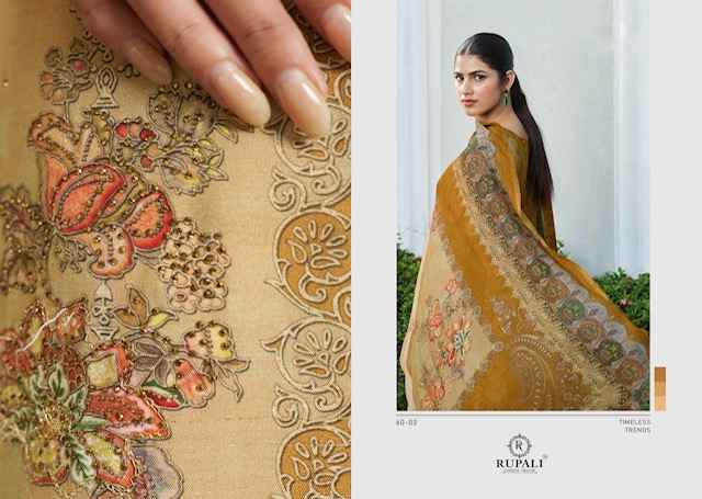 Rupali Fashion Shalika Viscouse Dress Material 4 pcs Catalogue