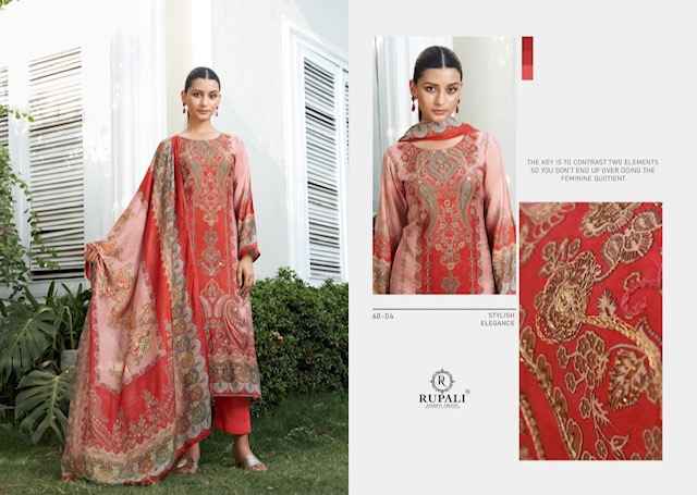 Rupali Fashion Shalika Viscouse Dress Material 4 pcs Catalogue