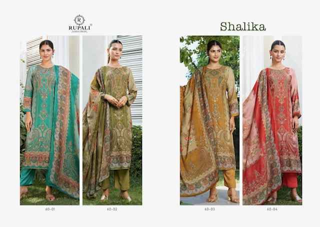 Rupali Fashion Shalika Viscouse Dress Material 4 pcs Catalogue