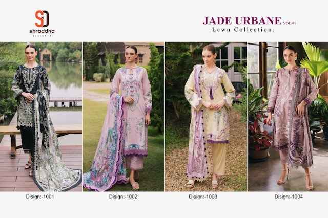Shraddha Designer Jade Urbane Vol 1 Lawn Cotton Dress Material 4 pcs Catalogue