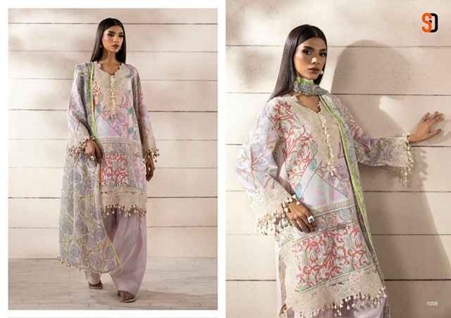 Shraddha Designer Muzlin Sana Safinaz Lawn Cotton Dress Material 8 pcs Catalogue