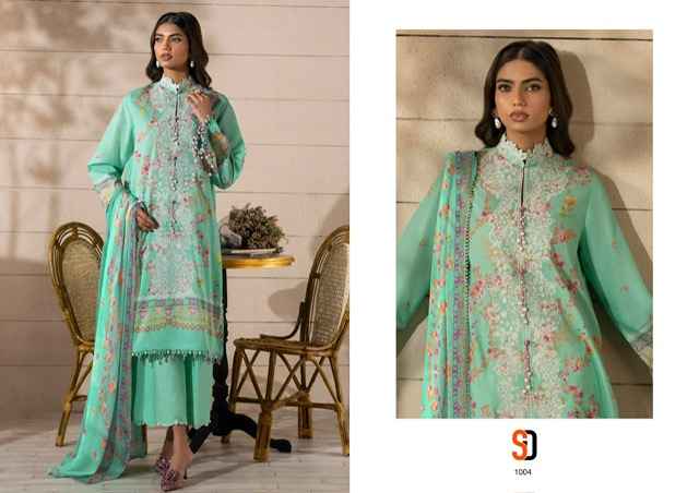Shraddha Designer Muzlin Sana Safinaz Lawn Cotton Dress Material 8 pcs Catalogue