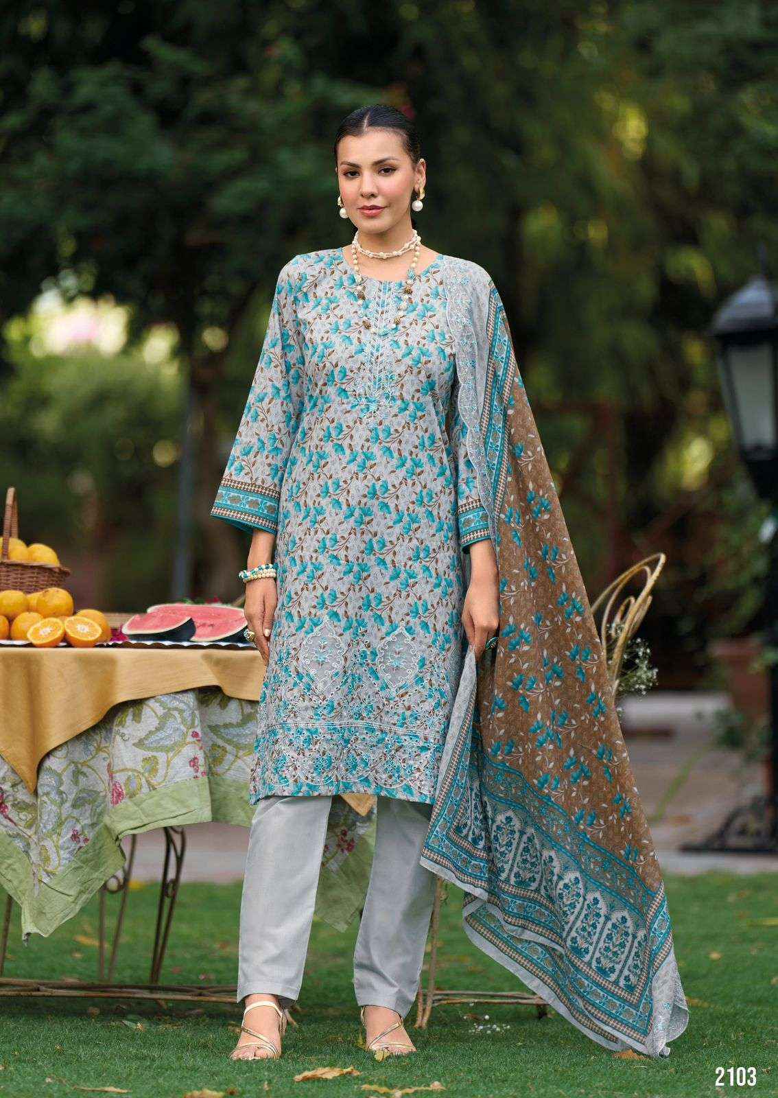 Shree Fabs Bin Saeed Lawn Collection Vol 21 Cotton Dress Material 6 pcs Catalogue